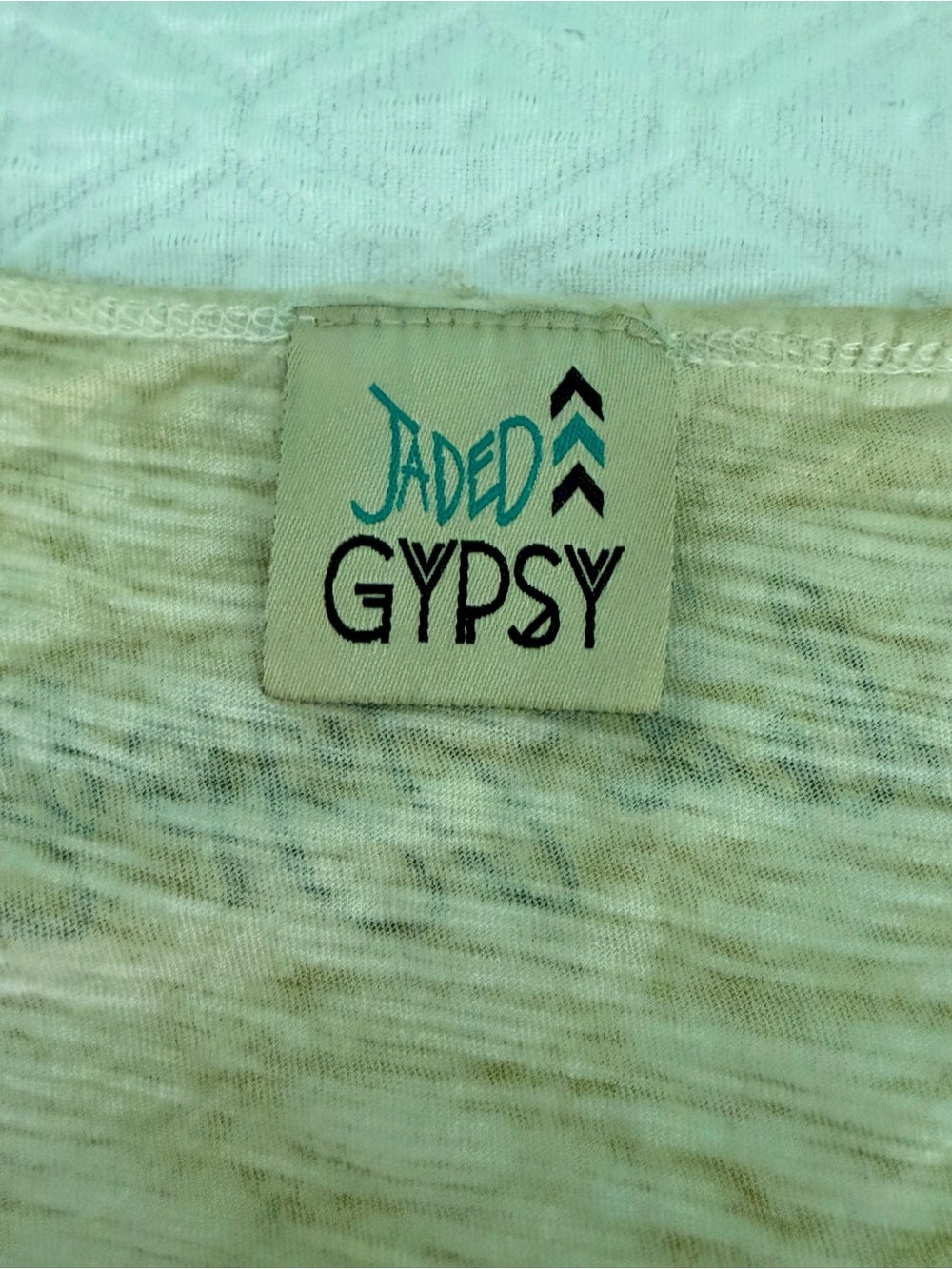 Jaded Gypsy Vintage Johnny Cash Graphic V-Neck Tee - Picture 3 of 4